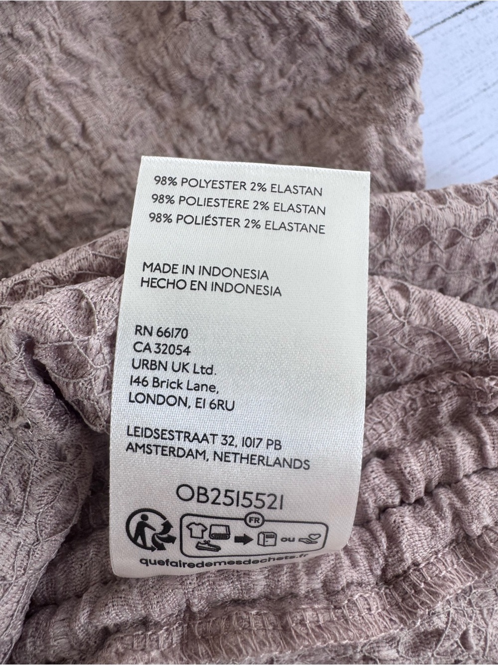 NWT Anthropologie Maeve Ruched Two Tone Textured Top Latte Ivory Size M adjusts - Picture 7 of 13